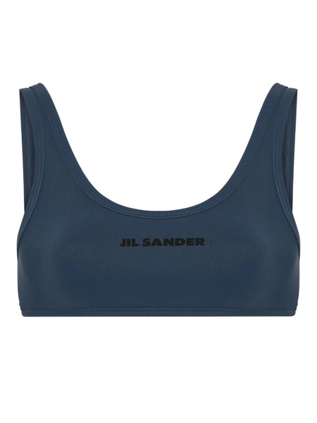  Jil Sander Logo-print Bikini Top - Blue 