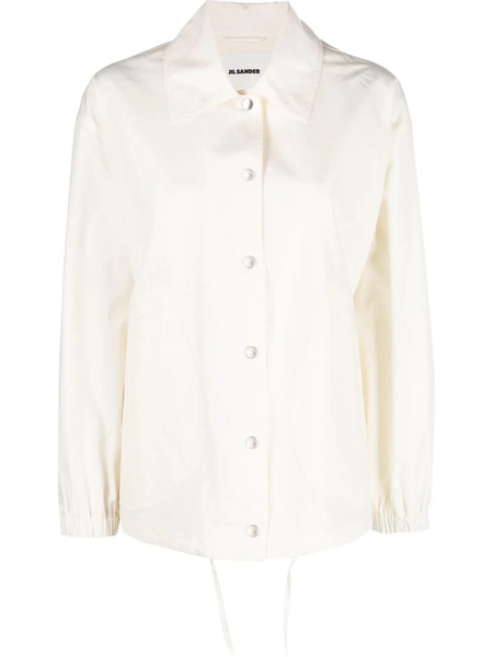  Jil Sander Logo-print Shirt Jacket - White 