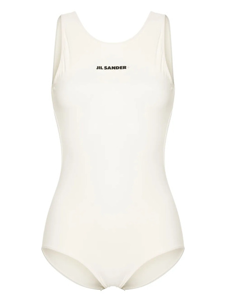  Jil Sander Logo-print Swimsuit - Neutrals 