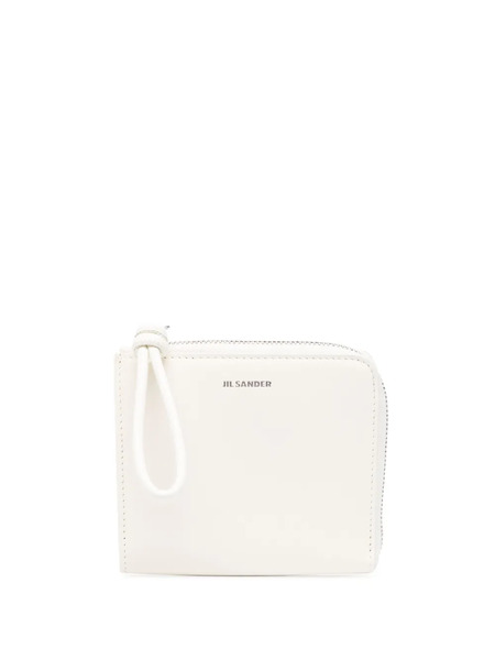  Jil Sander Logo-stamp Zip-up Wallet - Neutrals 