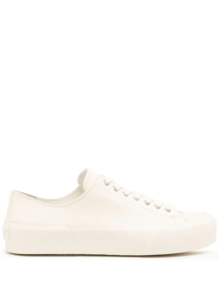  Jil Sander Low-top Leather Sneakers - Neutrals 