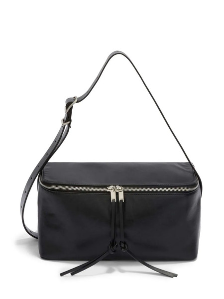  Jil Sander Medium Leather Shoulder Bag - Black 