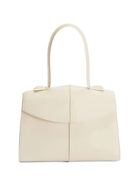  Jil Sander Medium Linea Leather Tote Bag - Neutrals 