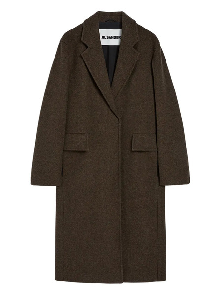  Jil Sander Mélange-effect Coat - Brown 
