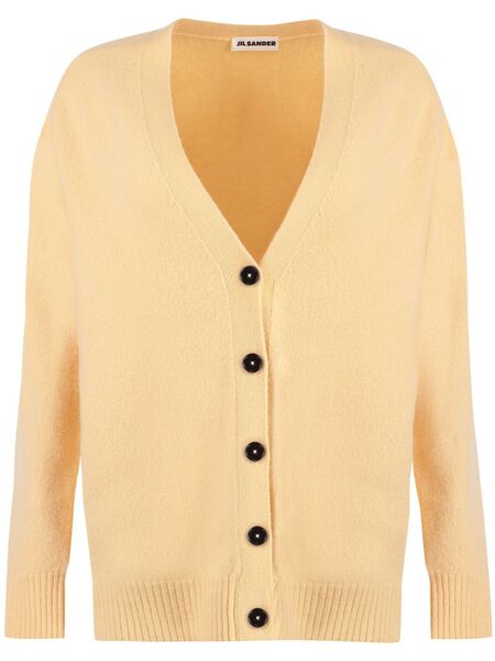  Jil Sander Merino Wool Cardigan - Neutrals 