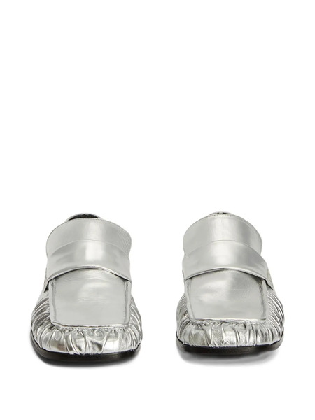 Jil Sander Metallic Loafers - Grey 