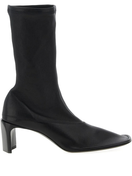  Jil Sander 65mm Leather Boots - Black 