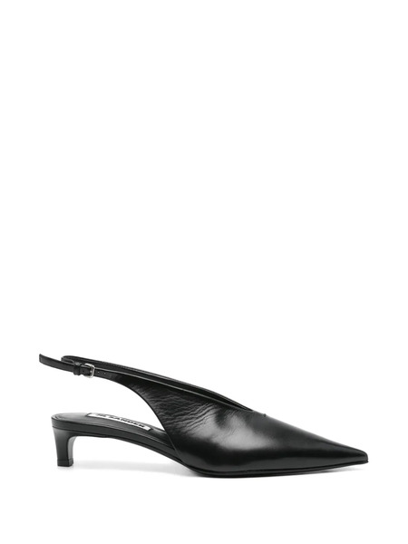  Jil Sander 35mm Leather Pumps - Black 