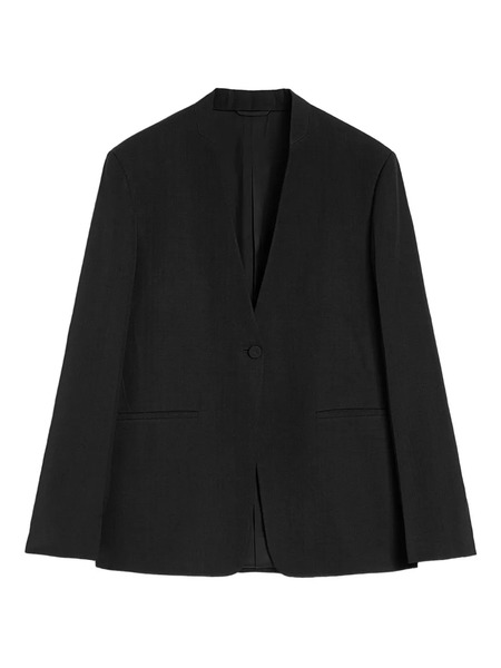  Jil Sander No-lapel Blazer - Black 