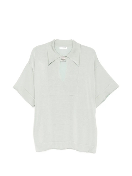  Jil Sander Pin Polo Top - Green 