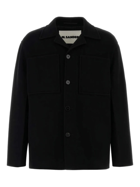  Jil Sander Point-collar Wool Cardigan - Black 