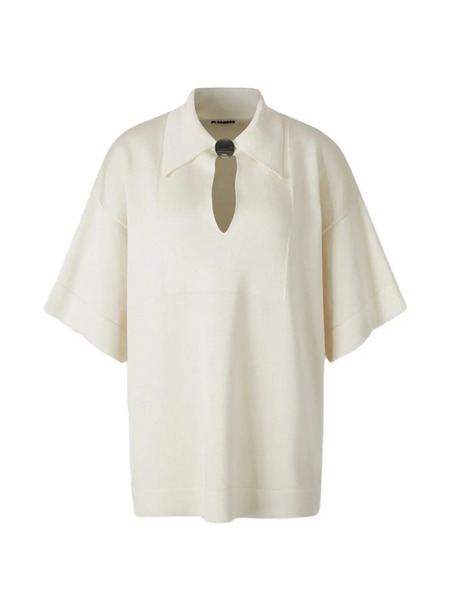  Jil Sander Polo-collar Top - Neutrals 