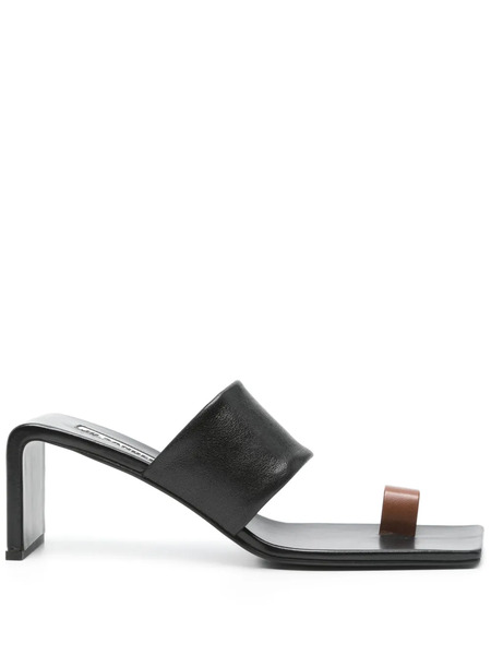  Jil Sander Pre-owned 75mm Leather Mules - Black 