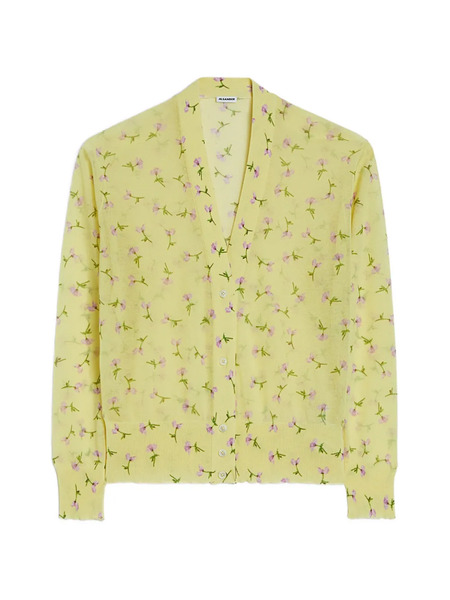  Jil Sander Printed Cardigan - Yellow 