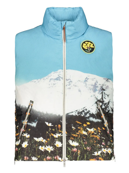  Jil Sander Printed Gilet - Blue 