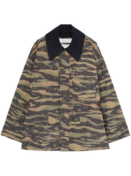  Jil Sander Printed Jacket - Green 