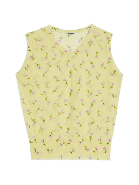  Jil Sander Printed Vest - Yellow 