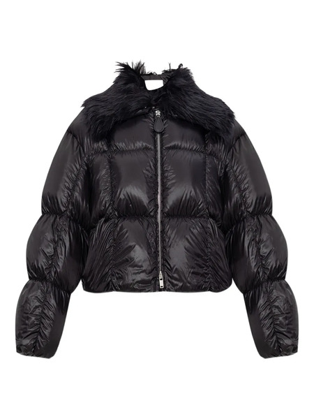 Jil Sander Quilted Faux-fur-collar Jacket - Black 
