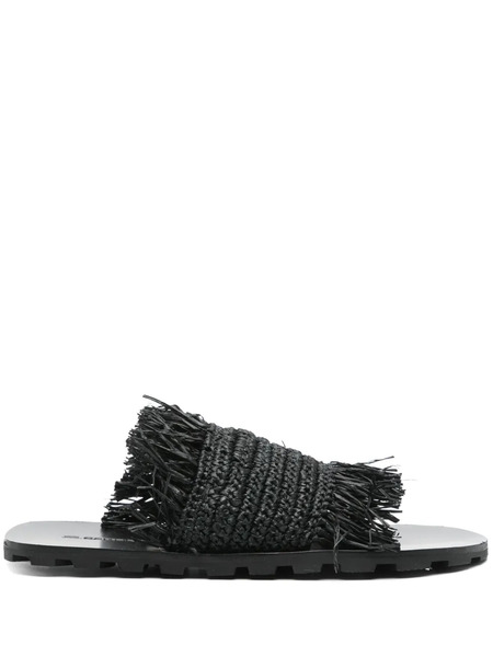  Jil Sander+ Raffia Sandals - Black 