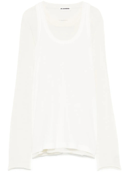  Jil Sander Raw-cut Sweater - White 