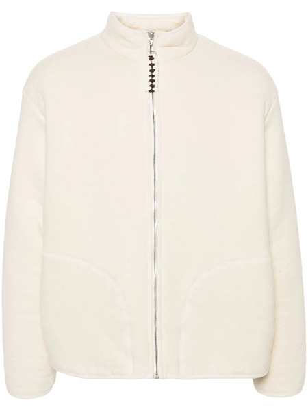  Jil Sander Reversible Shearling Cotton Jacket - Neutrals 