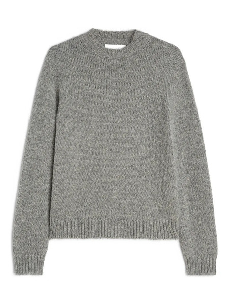  Jil Sander Ribbed-cuff Alpaca-wool-blend Sweater - Grey 