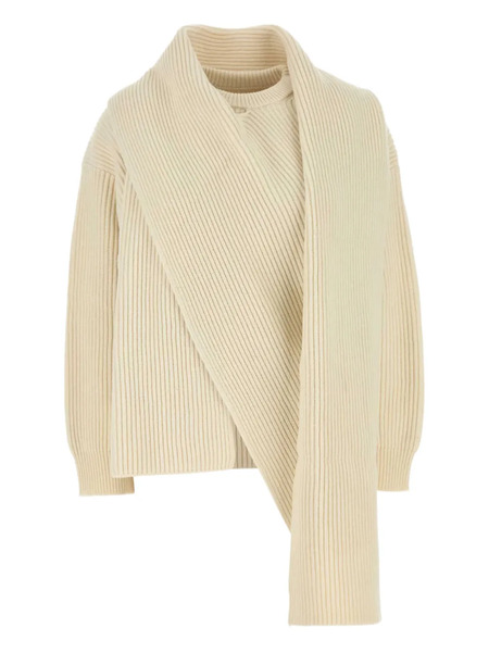  Jil Sander Ribbed Sweater - Neutrals 