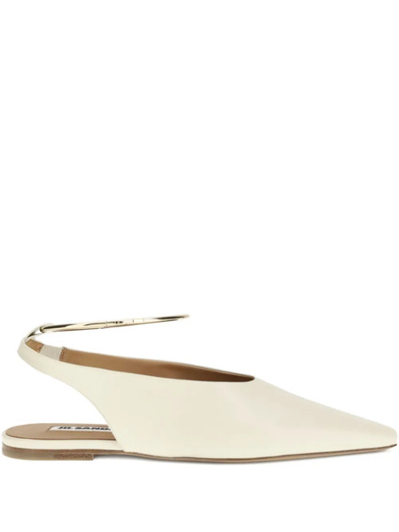  Jil Sander Ring Ballet Flats - Neutrals 