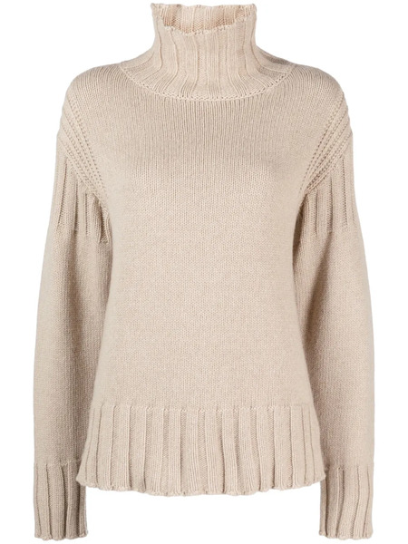  Jil Sander Roll-neck Cashmere Jumper - Neutrals 