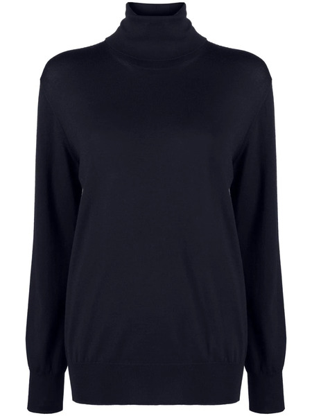  Jil Sander Roll-neck Wool Jumper - Blue 
