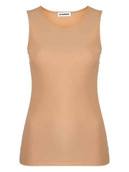  Jil Sander Round-neck Tank Top - Brown 