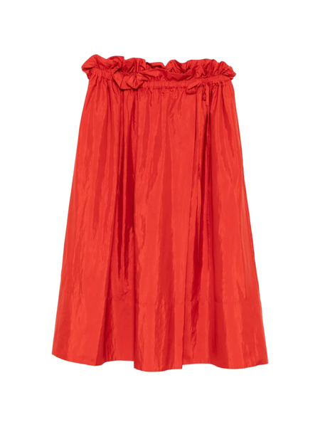  Jil Sander Ruffled Skirt - Red 