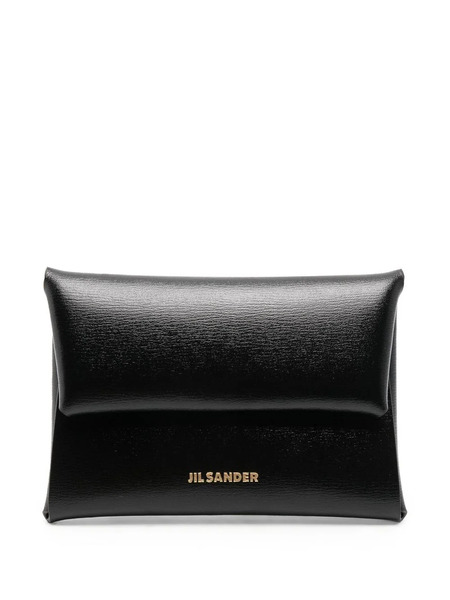  Jil Sander Saffiano-texture Wallet - Black 