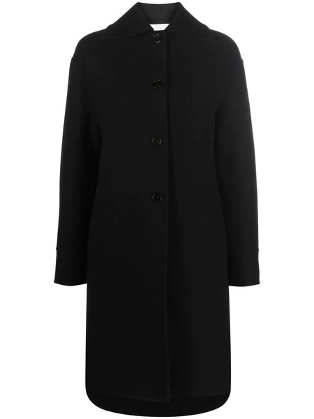  Jil Sander Single-breasted Button-fastening Coat - Black 