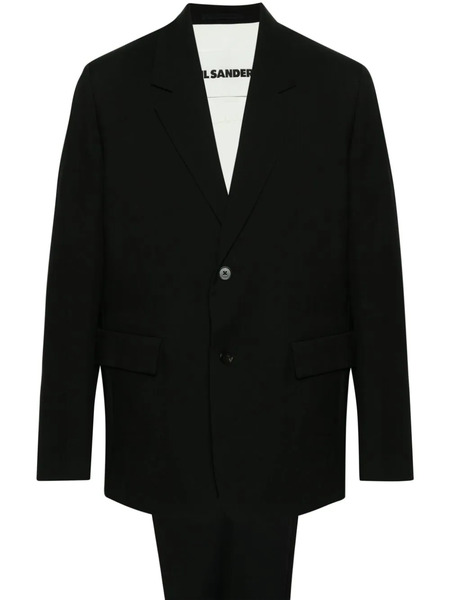  Jil Sander Single-breasted Wool Suit - Black 