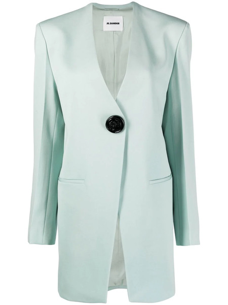  Jil Sander Single-button Wool Blazer - Green 