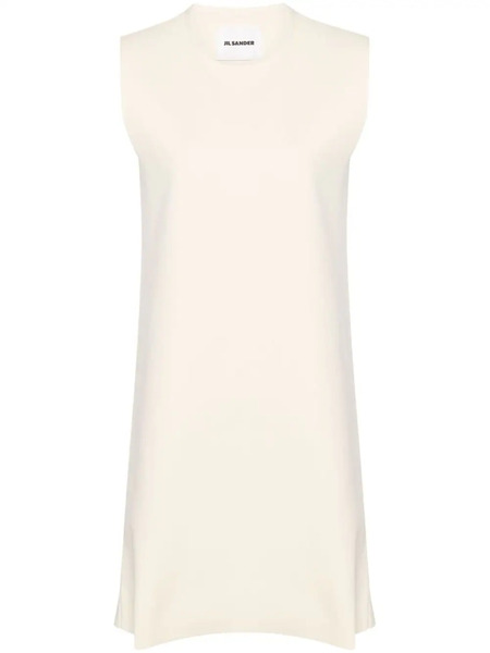  Jil Sander Sleeveless Mini Dress - Neutrals 