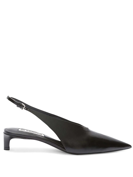  Jil Sander Slingback Pumps - Black 