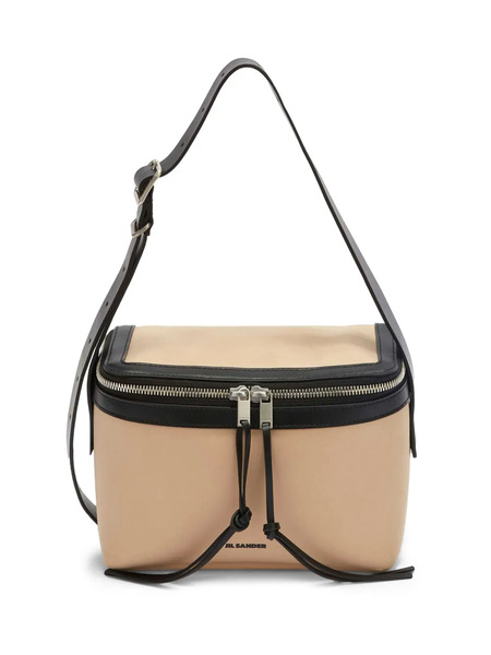  Jil Sander Small Leather Shoulder Bag - Brown 