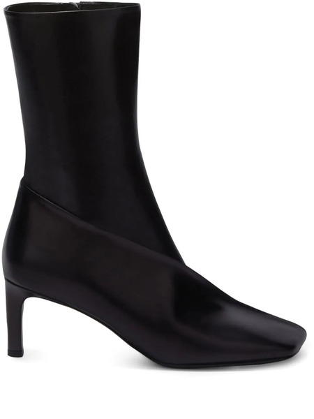  Jil Sander Square-toe Ankle Boots - Black 