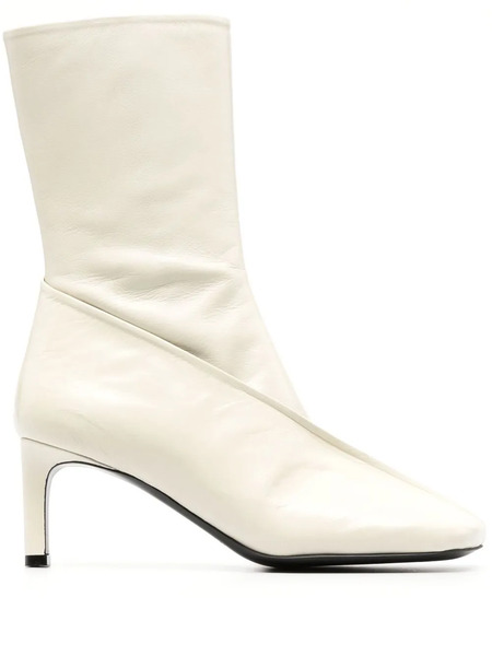 Jil Sander Square-toe Ankle Boots - Neutrals 