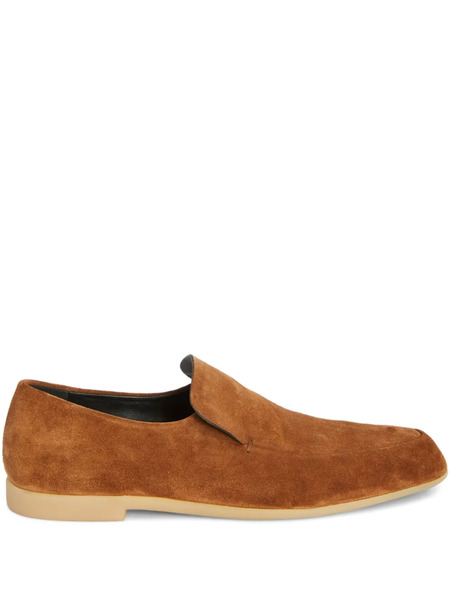  Jil Sander Suede Loafers - Brown 