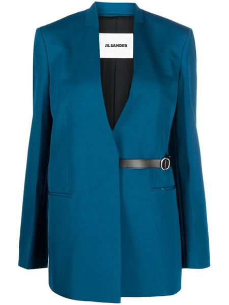  Jil Sander Tailored Virgin Wool Blazer - Blue 