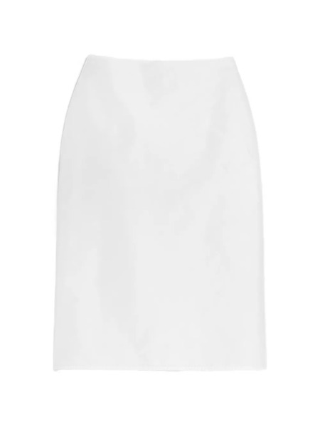  Jil Sander Technical Faille Midi Skirt - White 