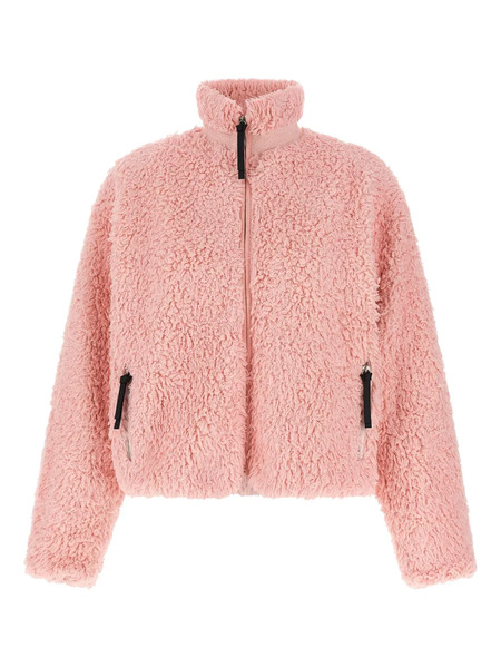  Jil Sander Teddy-effect Zip-front Jacket - Pink 