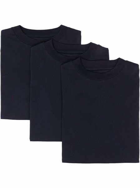  Jil Sander Three-pack Logo Patch T-shirt - Blue 