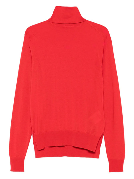  Jil Sander Turtleneck Knitted Sweater - Red 