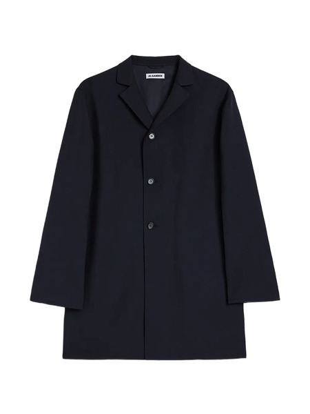  Jil Sander Twill Coat - Blue 