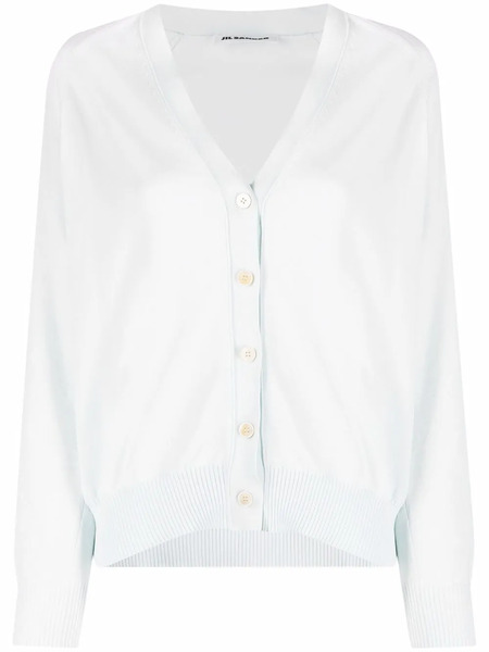  Jil Sander V-neck Cardigan - Green 