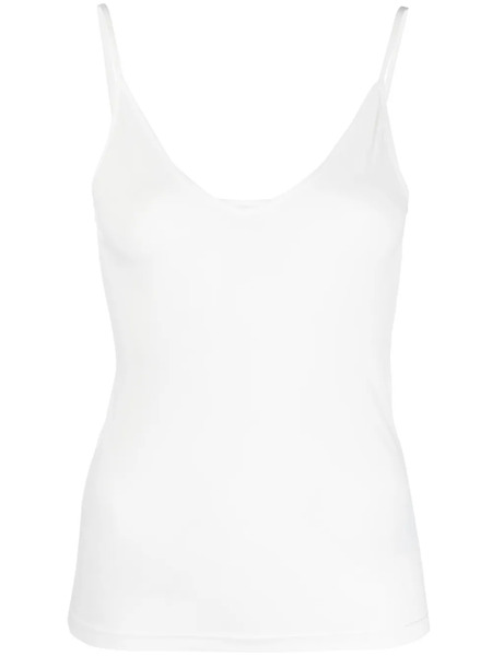  Jil Sander V-neck Plain Tank Top - White 